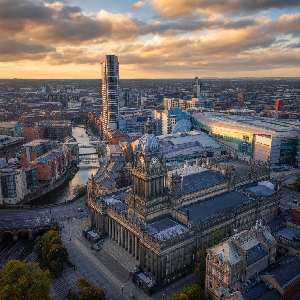 Leeds city centre skyline
