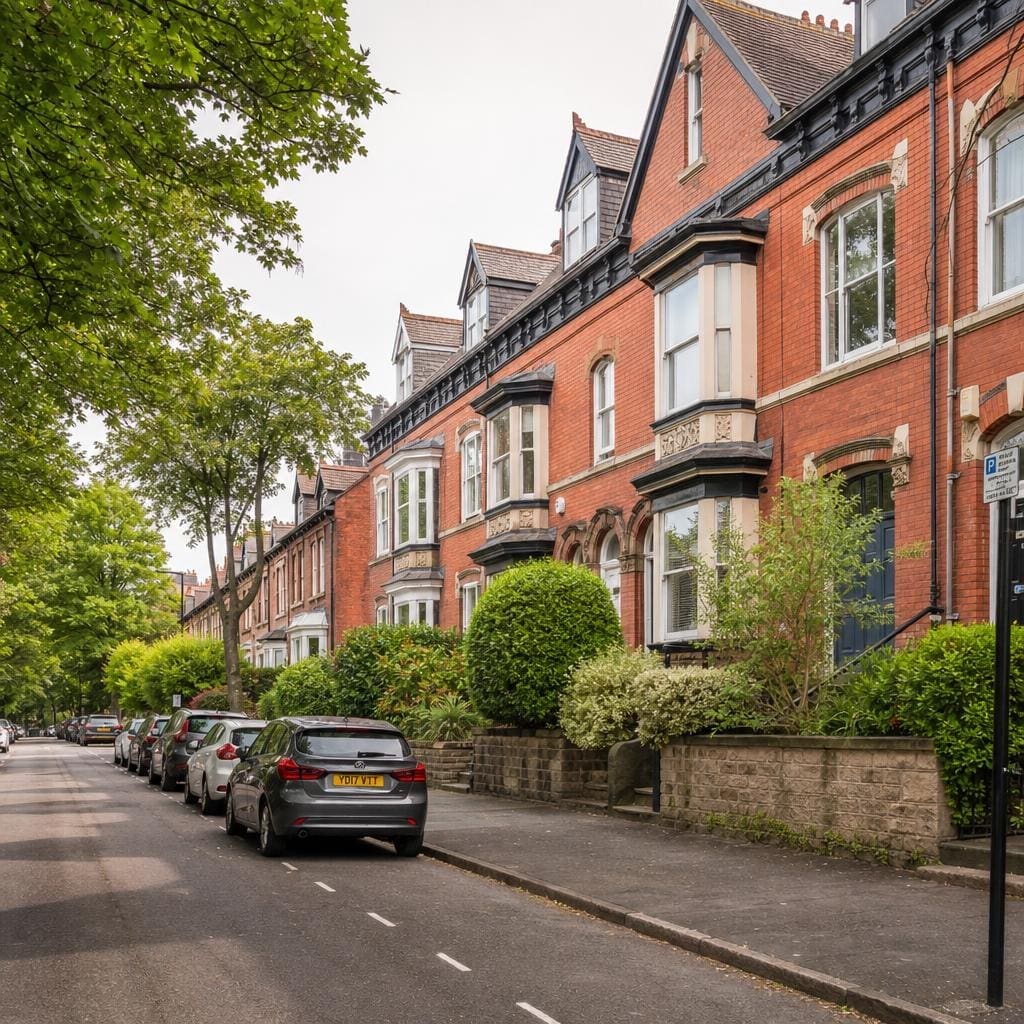 Victorian terraced houses in Headingley, Leeds