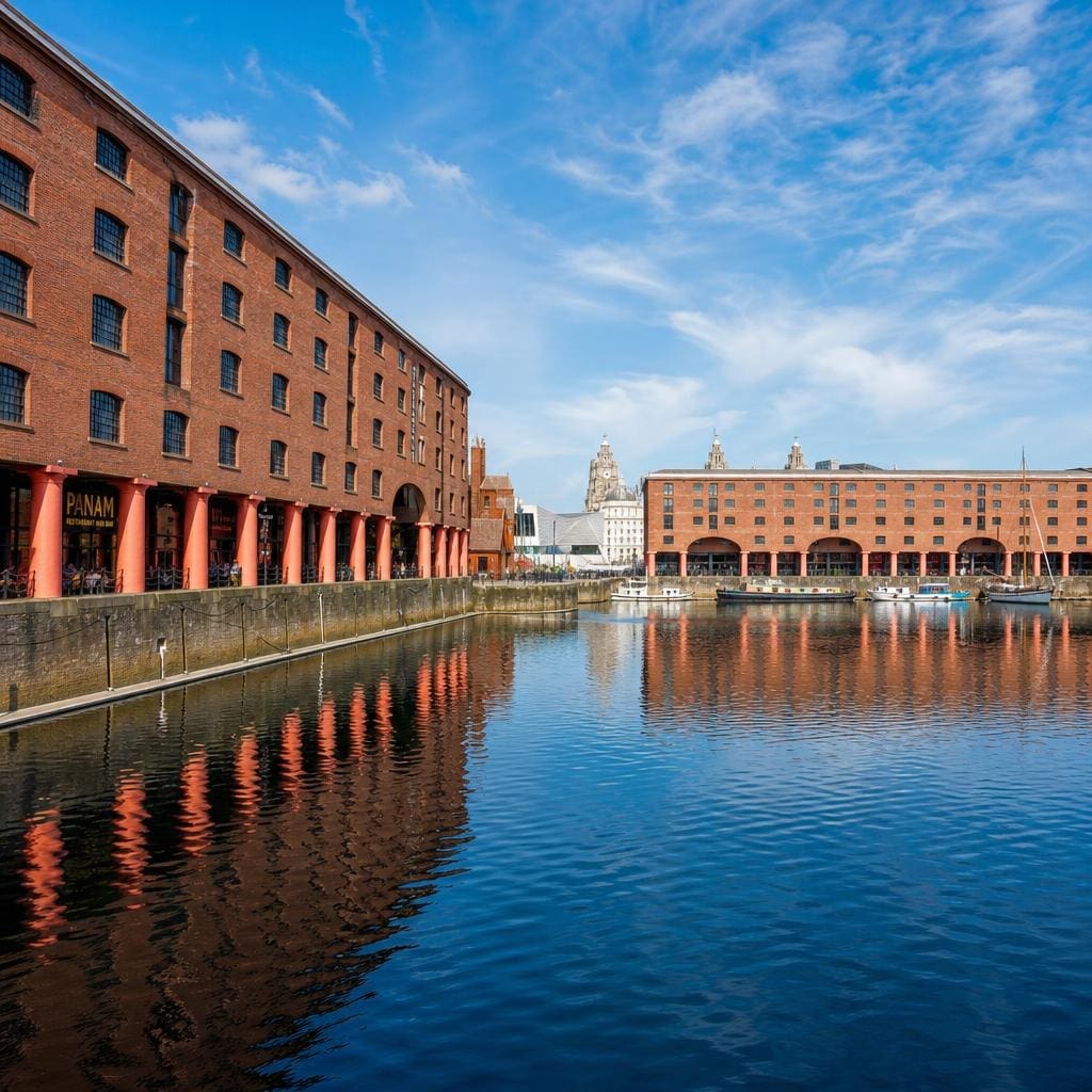 Liverpool Albert Dock waterfront regeneration