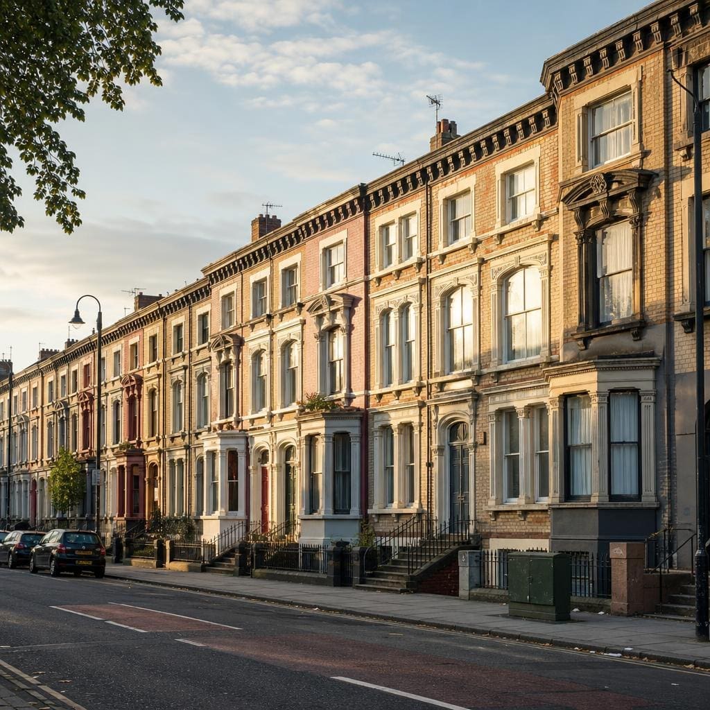 Georgian terraced houses in Liverpool