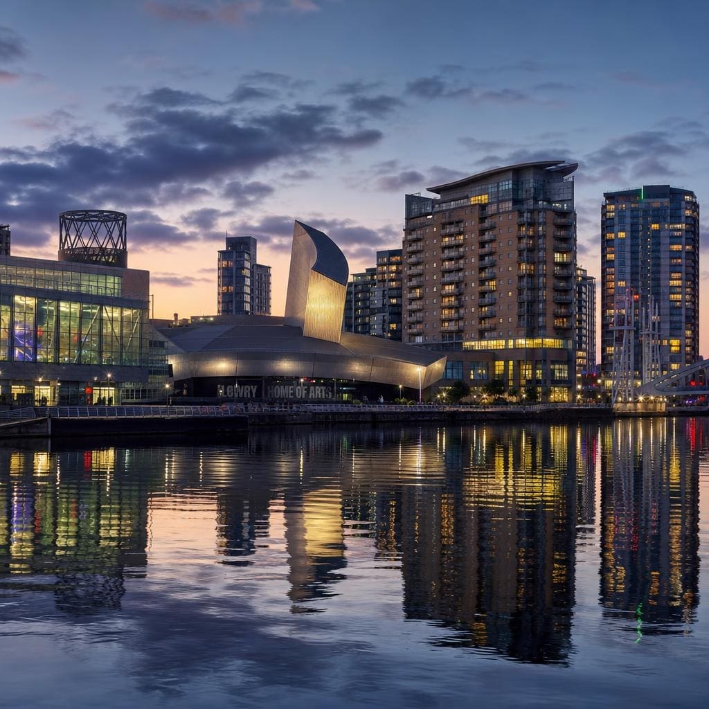 Salford Quays waterfront, Manchester