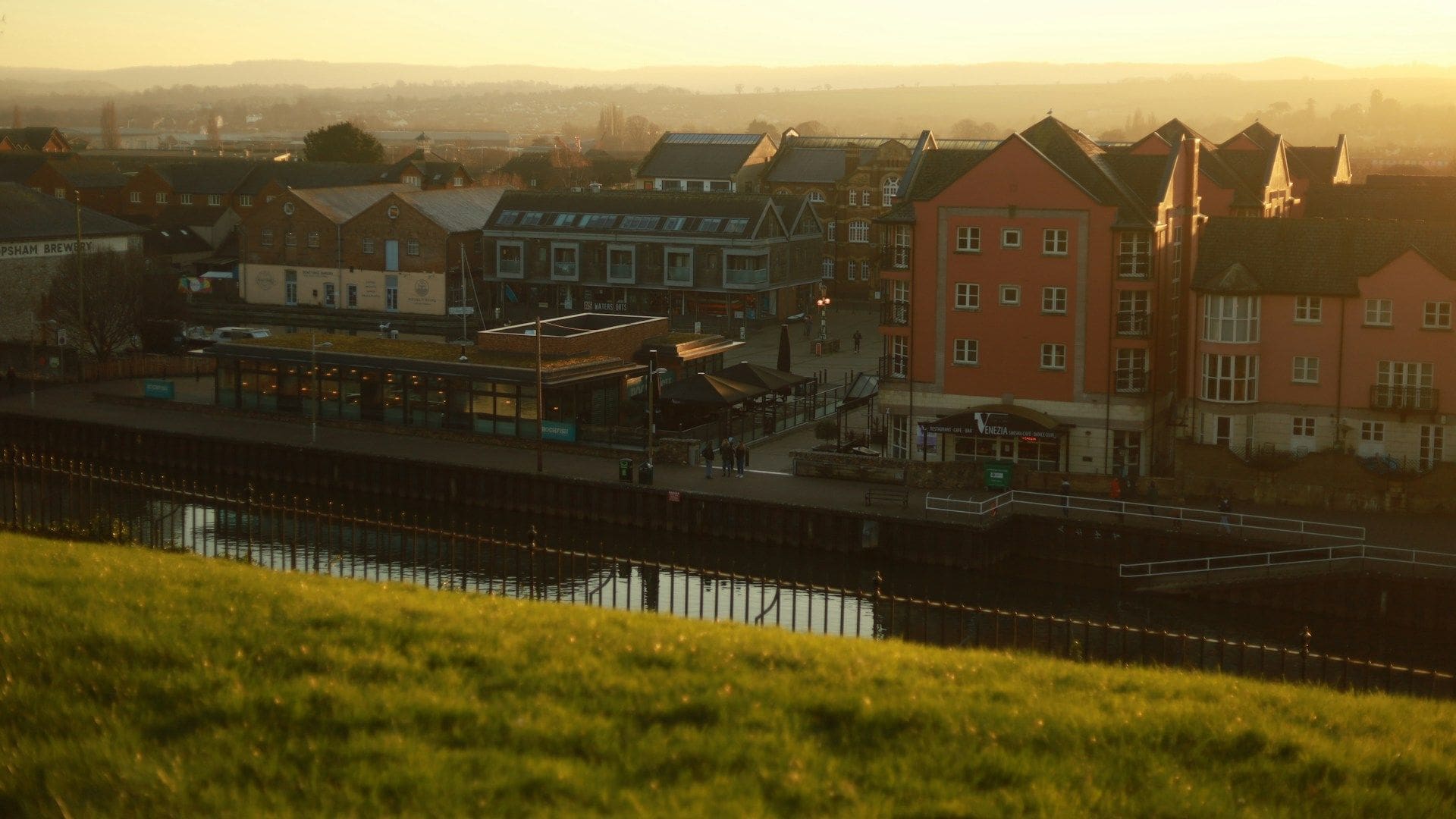 Exeter Quay at sunset