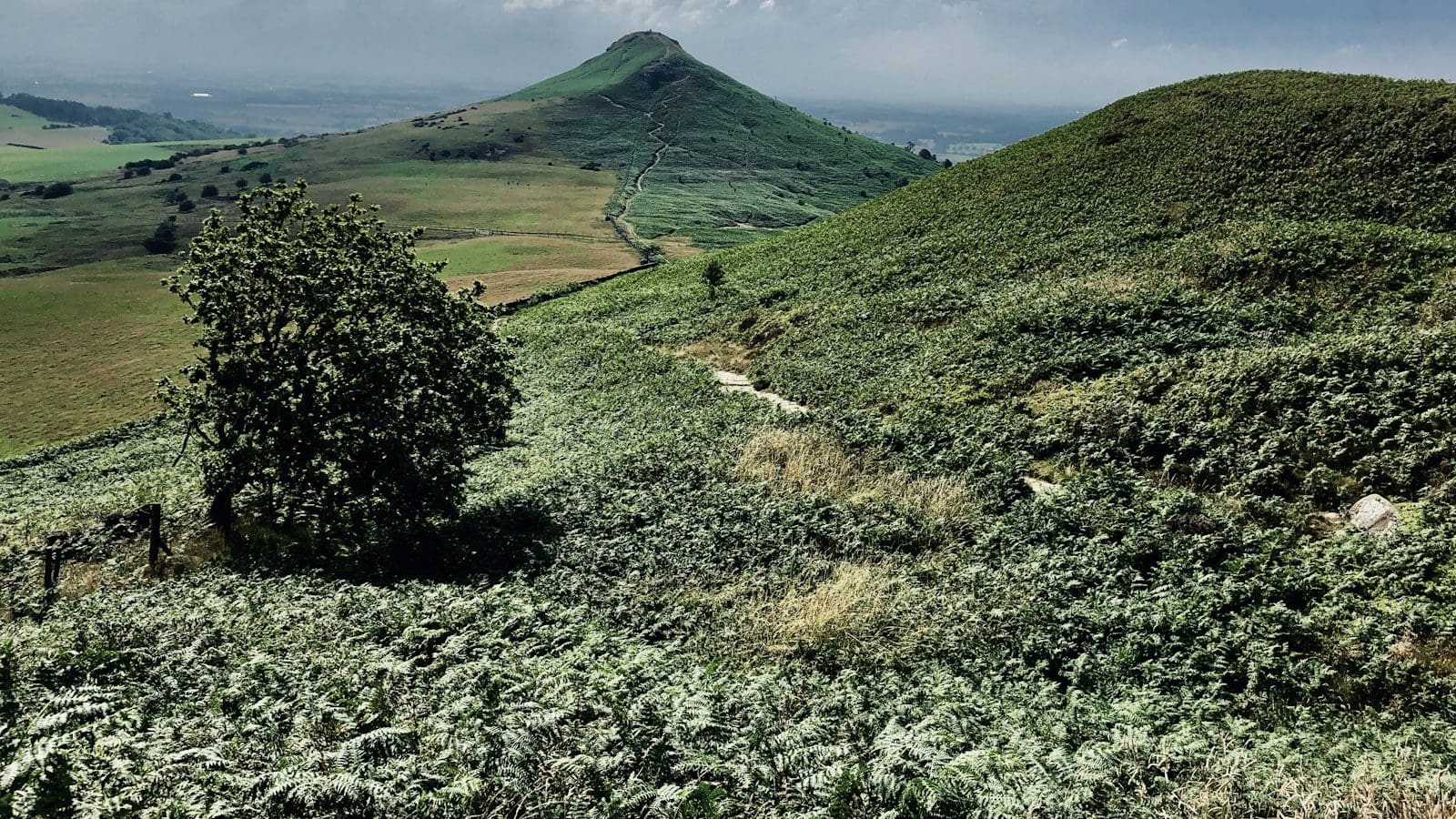 Roseberry Topping seen from the south of Middlesbrough