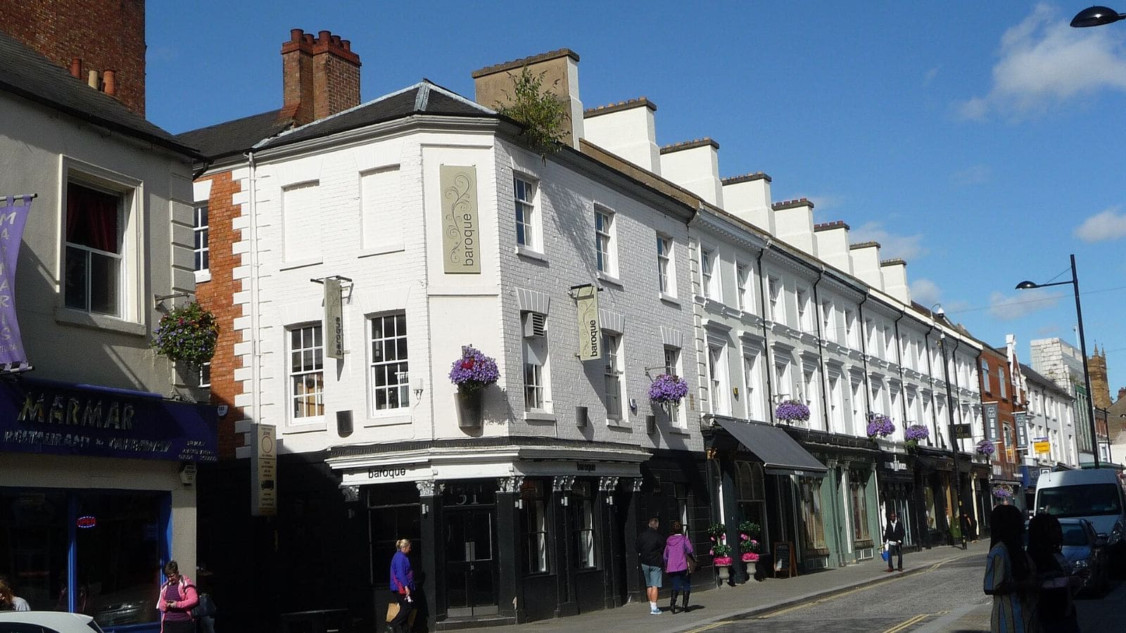 A street of period buildings in Northampton