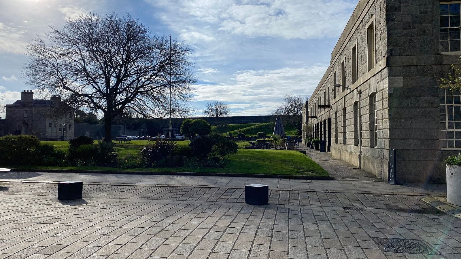 A square at Royal William Yard, Stonehouse, Plymouth