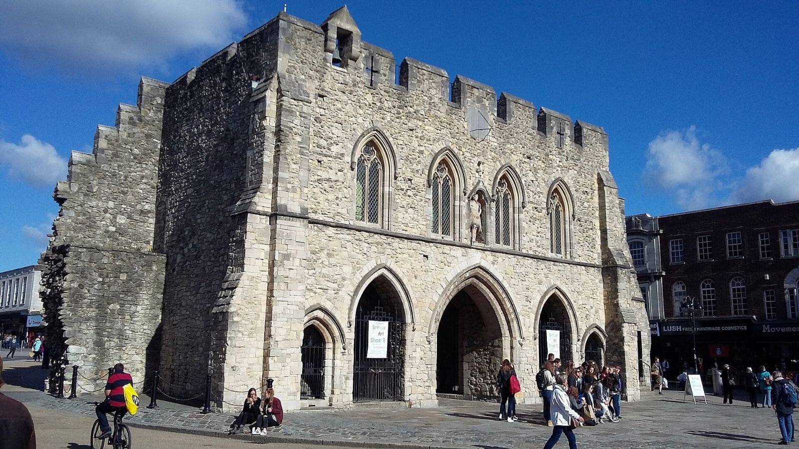 The medieval Bargate in Southampton
