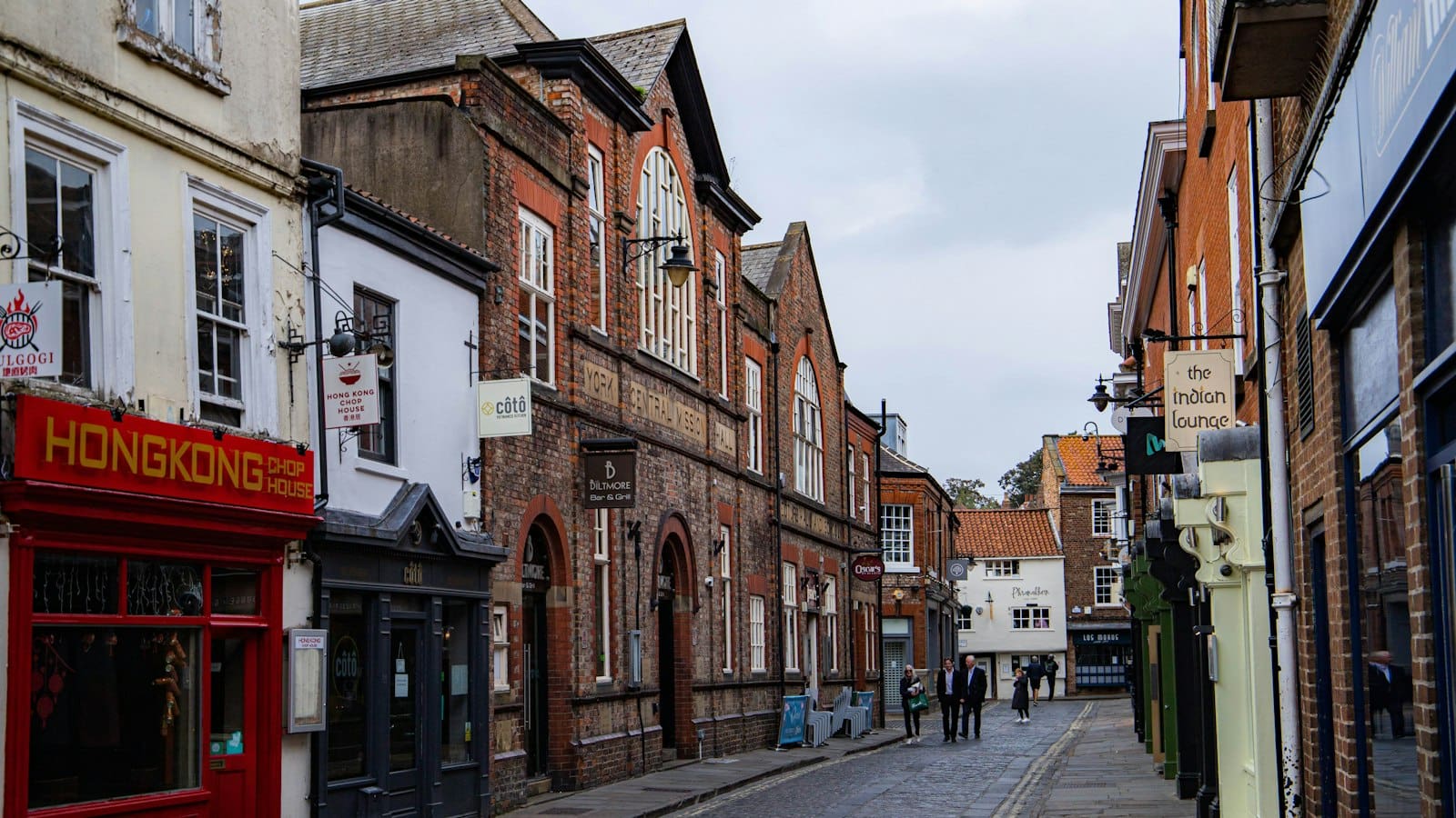 A street of period buildings in York