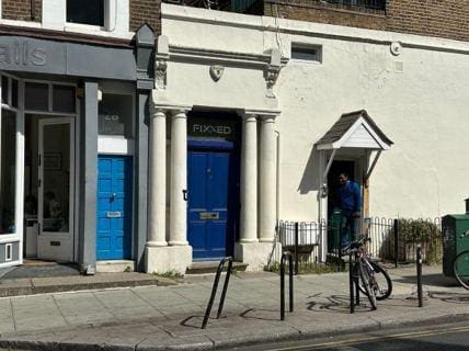 The Notting Hill blue door house